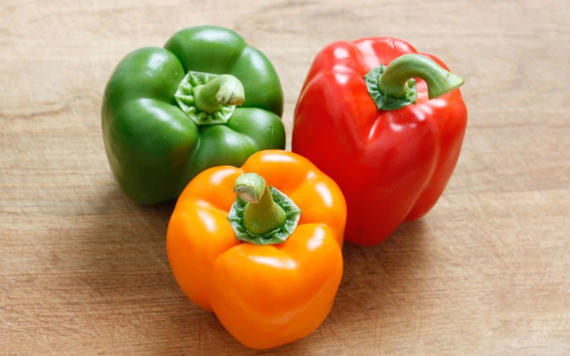 Bell Pepper, green, red and yellow