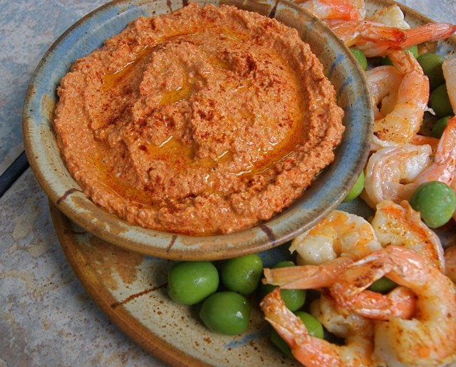 Roasted Red Pepper Dip with Walnuts