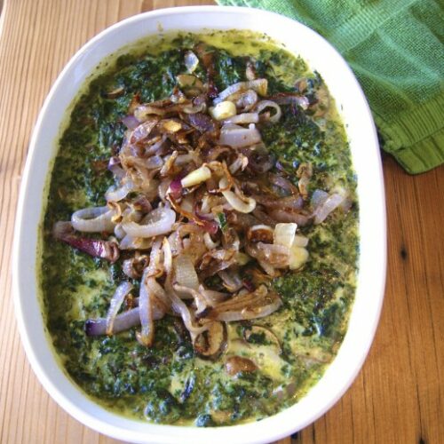 Creamy Parmesan Spinach and Mushrooms