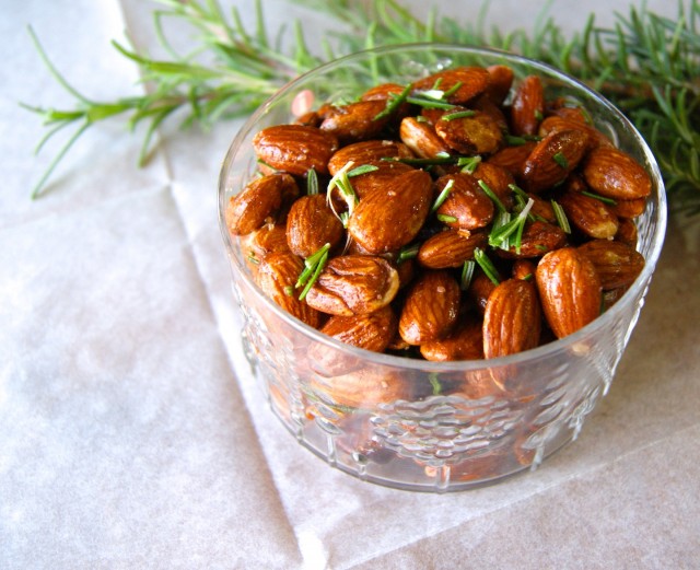 Rosemary and White Pepper Almonds