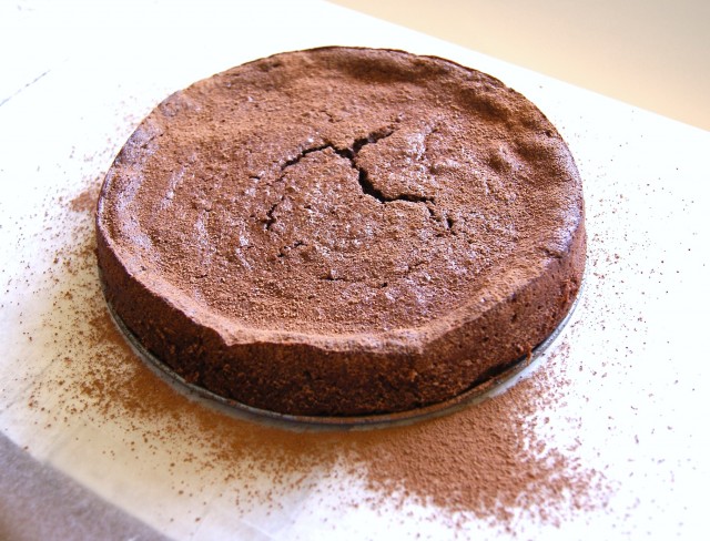 Dark Chocolate Chestnut Cake, grain free and Paleo